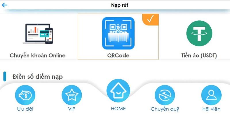 Hướng dẫn nạp tiền vào Daga99 qua QR Code